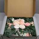 Wedding Arch Flowers, Artificial Flowers for Decoration, 2pcs Flower Swag and 1 pcs Semi-Sheer Chiffon Table Runner Swag for Beautiful Dream Wedding Ceremony Floral Decor - Pack of 3 (Fleshy Pink)