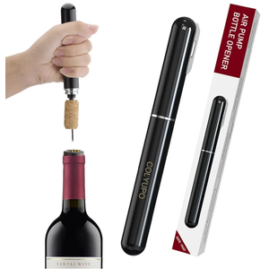 COLYUPO Wine Bottle Opener Air Pressure Pump Bottle Corkscrew Manual Wine Cork Remover Tool with Foil Cutter for Bartenders Waiter Pack of 3