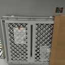 MYPET Universal Pet Gate: 26 - 42 Wide Dog Gate for Doorways with Pressure Fit or Swinging Door Hardware Mounting Types Included: 26" Tall; Gray
