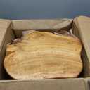 WELLAND Natural Cedar Stump Stool, 14" End Table, Live Edge Side Table, Plant Stand, Small Nightstand, Mushroom Stool for Living Room, Bedroom, Patio, Garden