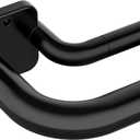GXOACKJ Double Curtain Rods for Windows 72-144 inch, 1 Inch Black Adjustable Around Heavy Duty Decorative Drapery Rod For Room