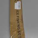 WIDDEN Ice Fishing Rod and Reel Combo, 27" Medium Light Spinning Ice Fishing Pole, Gear with Tackle Box Kit, Line, Lures for Saltwater, Freshwater Trout, Bass, Walleye (Red)