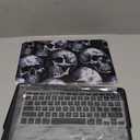 Funda compatible con MacBook Air de 13 pulgadas 2022 2021 2020 versin A2337 M1/A2179 con Retina y Touch ID, carcasa rgida de plstico + cubierta de teclado + protector de pantalla - Calaveras (Skulls)