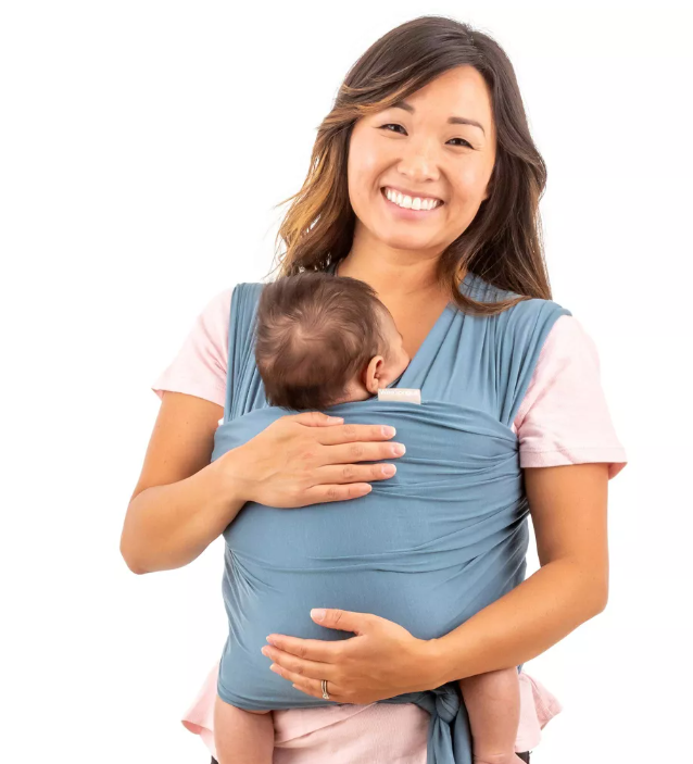 WeeSprout Baby Wraps Carrier - Perfect Child Sling for Newborn and Infant, Enhances Bonding, Soft and Breathable, Ideal for Babywearing (Blue Dusk)
