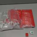 American Mahjong Sets 160 Mahjong Tiles Acrylic Engraved Mah Jong Ideal for Home & Party Games (Stylish, Red)