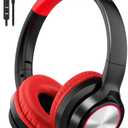 Voopwink Kids Headphones with Microphone, Wired Over Ear Headsets with Limited Volume 85dB/ 94dB for Boys Girls Teens Children Online School/Travel/iPad/Tablet/Cellphone