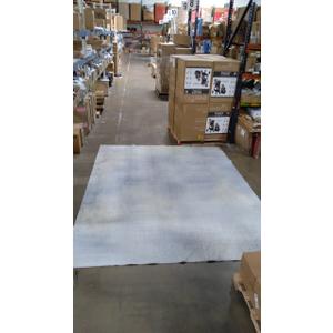 Carpet 10'x8', White/Light Blue With Leafs Carpet 10'x8', White/Light Blue With Leafs