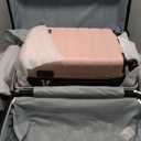 Keytang Light Weight Hardside Expandable Luggage Spinner Wheels Luggage Suitcase W/ TSA Lock, Pink, 3 Piece Set