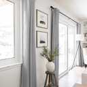 100% Blackout Shield Linen Blackout Curtains for Bedroom 84 Inches Long, Back Tab/Rod Pocket Living Room Drapes, Thermal Insulated Blackout Curtains 2 Panels Set, 50" W x 84" L, Grey