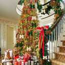 KWEPZEY Christmas Velvet Bows 6 Inch Rustic Holiday Wreath Bows  Vintage Velvet Ribbon Bow Ornaments for Christmas Tree, Garland, Gift Wrapping & Home Decorations, (Milky White, Brown, Green)