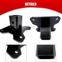 2" UTV Rear Receiver Hitch Plate Kit Compatible with 2014-2025 Polaris RZR XP 1000 XP 4 1000 XP4 1000 Coated with Rust-Resistant Powder