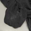 REORIA Womens Sexy One Shoulder Asymmetrical Leopard Print Mesh Ruched Backless Going Out Bodysuits Tops (Black,X-small)