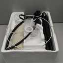 Arc Floor Lamps for Living Room, Modern Standing Lamp with Adjustable Hanging Drum Shade, Tall Pole Lamp with Foot Switch, Over Couch Arched Reading Light for Bedroom, Office (Black)