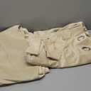 Cherry Home Super Soft Luxury Velvet Curtains Set of 2 Sand Color Room Darkening Blackout Drapes Drapery Cream 52 Inch Wide by 72 Inch Length with Grommet Sand(2 Panels) with Tiebacks