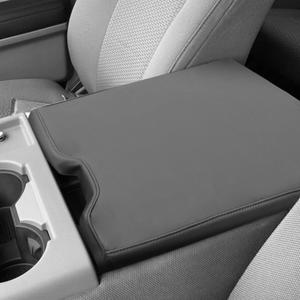 DEYTOP Center Console Cover for Ford F150 2015-2025 with 40/20/40 Jump Seat ONLY Console Armrest Cover for Ford F250 F350 F450 F550 2017-2025 (Black with Black Stitches, 2015-2025 Jump SEAT)
