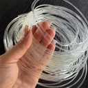 Transparent Plastic Boning Roll, 0.8-1.8mm PP Corset Strips Webbing Boning, 27 Yard Lengths for Lingerie, Dresses & DIY Sewing Supplies Gift for Sewing Fans (Transparent, 1.2 mm)