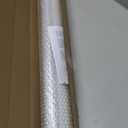 FEBORY Window Binds for Home - Cordless Roller Window Shades, Dual Layer Light Filtering Roller Shades, 35" W x72 H, White, Easy Install Day Night Zebra Blinds, Office, French Door