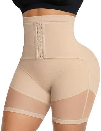 MERYOSZ Butt Lifting Shapewear for Women Tummy Control Underwear Panties High Waist Thigh Slimmer Faja Body Shaper M