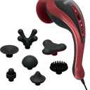 Wahl Clipper Deluxe Heated Therapy Corded Handheld Rotary Massage Kit, 8 Unique Attachments for Back, Neck, Leg, Hand Massage, FSA Eligible, Model 4344