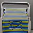 CARIBBEAN JOE Folding Beach Chair, 1 Position Lightweight and Portable Foldable Outdoor Camping Accessories with Carry Strap (Bold Stripe, 200lbs Capacity)
