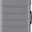 NEWBULIG 24 Inch Checked Luggage, Expandable Suitcase with Spinner Wheels