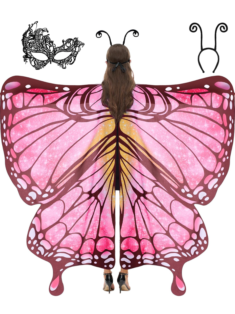 Spooktacular Creations Halloween Butterfly Wings Costume for Women, Butterfly Wings Adult, Womens Halloween Costumes 2025