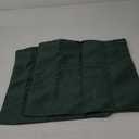 MIULEE Pack of 2 Decorative Outdoor Solid Waterproof Throw Pillow Covers Christmas Faux Linen Garden Farmhouse Cushion Cases for Patio Tent Balcony Couch Sofa 16x16 Inch Emerald Green