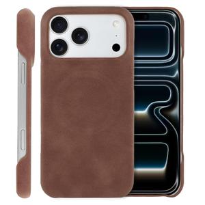SOKAD Magnetic for iPhone 17 Pro Max Leather Case Frameless, Brown