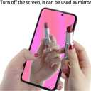 2 Pack Outer Anti-Blue Privacy Tempered Glass For Samsung Galaxy Z Flip 5 / Z Flip 6 Anti-Spy Screen Protector Film Electroplated Gradient Colorful