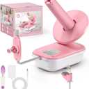 Electric Yarn Winder for Crocheting High Speed, Upgrade Three Gears Adjustable 4-10oz Large Capacity Automatic Yarn Ball Winder, Yarn Spinner, The Helper for Knitting Enthusiast,Pink