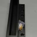 Key and Mail Holder Wall Mount, Key Hanger with Long Storage Box and 6 Hooks for Coat, Dog Leash, Home Decor Rack, House Accessories, Entry Way Organizer (Black)