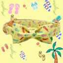 Elegant Little Tail Bowtie Dog Collar for Small to Large Dogs (X-Large (Pack of 1), Flip Flops)