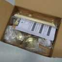 Brushed Gold Mortise Lock Set for Interior Door, Antique Door Knobs with Lock and Skeleton Key, Satin Brass Door Knobs for Old Style Doors