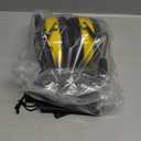 BJKing AM/FM Radio Headphones with Digital Display, 30dB AM FM Hearing Protection Safety Ear Muff, Ear Protection Headphone for Mowing, Landscaping, Shooting and Construction Black-Yellow