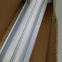 ShadesU Cordless Zebra Blinds Roller Shades, White, 35" W x 72" H