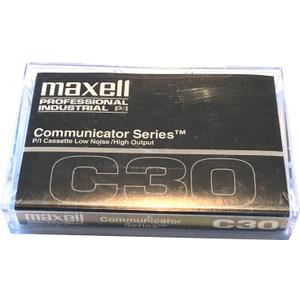 Maxell C30 - Communicator Series - Blank Audio Cassette Tape - 3 Pack
