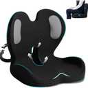 Memory Foam Seat Cushion with Lumbar Support Pillow, Office Chair Cushion, Ergonomic Car Seat Cushion, Designed for Tailbone, Sciatica, Lower Back Pain Relief, for Office, Car, Truck, Desk Chair