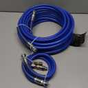 50Ft x 1/4" Airless Paint Sprayer Hose, 8500PSI High Pressure Airless Paint Spray Hose with 5Ft Whip Hose & 1/4" Hose Connector & Sprayer Swivel Joint for Airless Spraying Machine