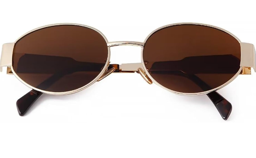 livho 2025 Trendy Oval Sunglasses - Stylish Polarized Shades for Everyday - Retro Metal Frames