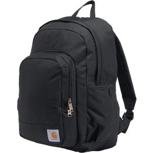 Carhartt 25L Classic Laptop Backpack, Durable Water-Resistant Pack W/ 15" Laptop Sleeve and Multiple Organizational Compartments, Black (One Size)