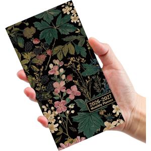 Pocket Calendar 2026-2027 for Purse, Two Year Monthly Planner Pocket Size, Jan 2026 to Dec 2027 Monthly Planner Small Size (6.5" x 3.5") - Forest Botanica