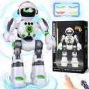 Robot Toys Gift for Kids: Remote Control Robot Programmable with Record Voice Music Dancing Gesture Control, for Toddler Boys and Girls