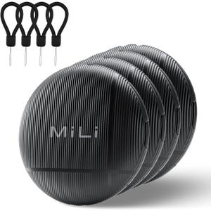 LiTag - Bluetooth Tracking Tag for Android. Smart Tracker for Google Find My Device (Find Hub) App. Item Finder Locator for Keys, Luggage, Suitcase, Backpack, Purse (4 Pack)