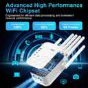 2026 WiFi Extender Signal Booster for Home, 6X Faster, Covers Up to 12,880 Sq.Ft, 105 Devices, Wi-Fi Repeater with Ethernet Port, Wireless Long Range Amplifier, 1-Tap Setup, Works with All Routers