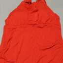 Yonique Women's Tankini Top Only Tummy Control Bathing Suit Top Ruffle Swimsuit Top V Neck Swim Tank Top No Bottom (Medium, Red)