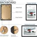 20x30 Picture Frame Set of 5, Black Poster Frame, Display Pictures 16 x 24 with Mat or 20 x 30 Without Mat for Horizontal or Vertical Wall Mounting, Wall Gallery Frame, 20x30-5PACK