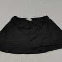MakeMeChic Women's Mini Skirt with Shorts Aline Micro Skort Y2K Short Skirt (Petite Black,Size S)