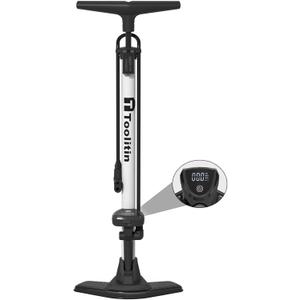 Bike Pump with Precision Digital Pressure Gauge,Floor Bicycle Tire Pump Compatible with Presta and Schrader Valve, Air Pump for Bicycle, Balls, Scooter,  Item Weight 1.2 kg Maximum Pressure 160 psi