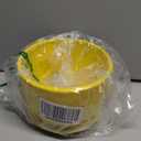 Ceramic Pot for Plants - 6 Inch Plant Pot Glaze Modern Decorative Round Planter with Drainage Hole and Saucer for Home Patio Room Office House Decor, Yellow