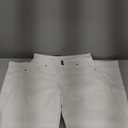 Sidefeel Women's Wide Leg Jeans Stretchy Straight Leg Jeans High Waisted Trendy Seamed Front Loose Denim Pants Cream White Size 6